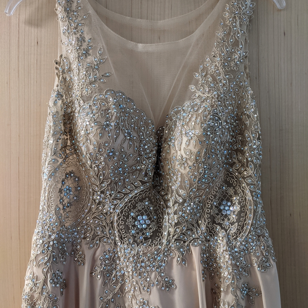 Dancing Queen Pale Yellow Gown with Beading